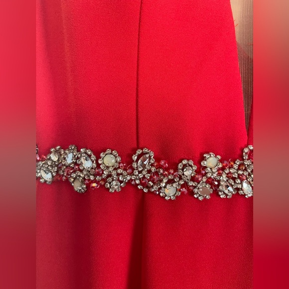 Red Rhinestone Prom/Wedding Dress - Picture 3 of 8